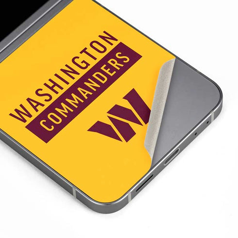 NFL Washington Commanders Yellow Galaxy Z Flip6 Skin