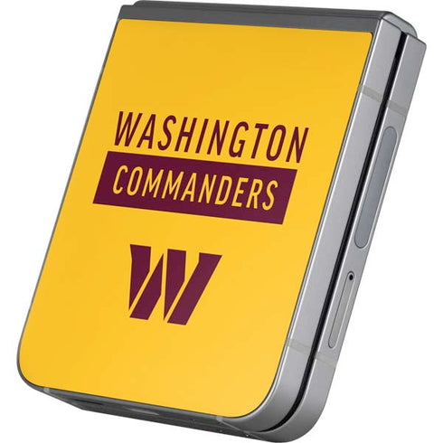 NFL Washington Commanders Yellow Galaxy Z Flip6 Skin