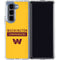NFL Washington Commanders Yellow Galaxy Z Fold5 5G Clear Case
