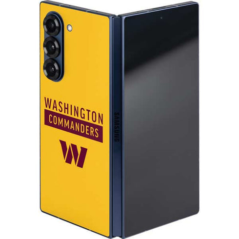 NFL Washington Commanders Yellow Galaxy Z Fold6 Skin