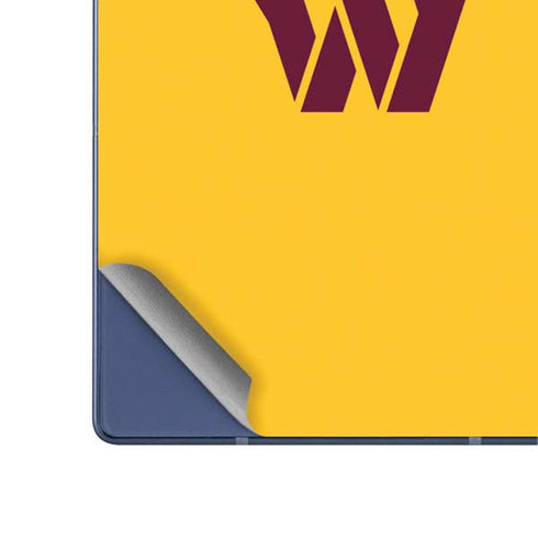 NFL Washington Commanders Yellow Galaxy Z Fold6 Skin
