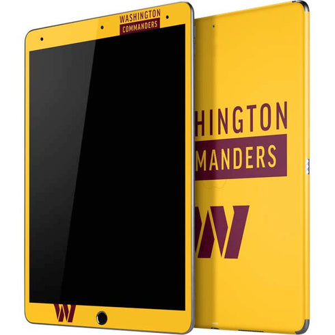 NFL Washington Commanders Yellow iPad Skins