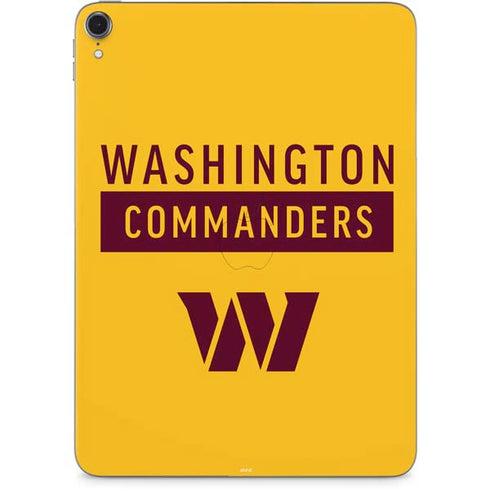 NFL Washington Commanders Yellow Apple iPad Pro Skin