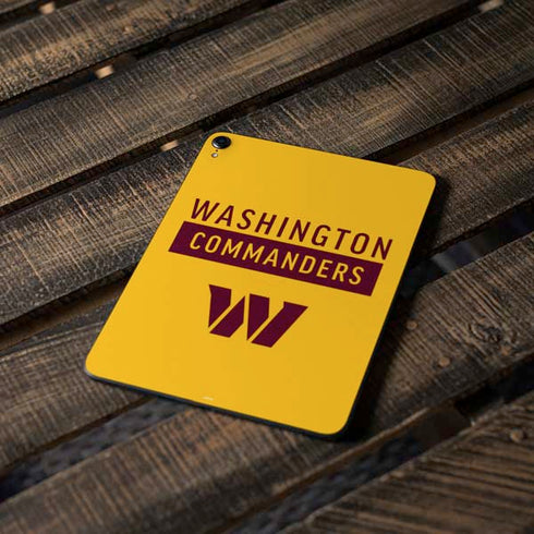 NFL Washington Commanders Yellow Apple iPad Pro Skin