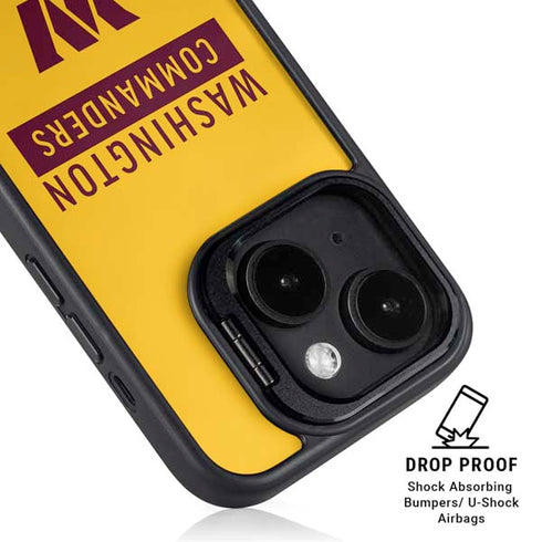 NFL Washington Commanders Yellow iPhone 14 Plus Kickstand Case