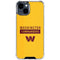 NFL Washington Commanders Yellow iPhone 15 Clear Case
