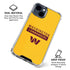 NFL Washington Commanders Yellow iPhone 15 Clear Case