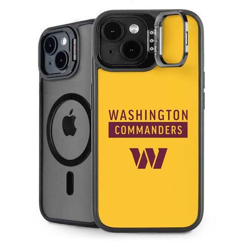 NFL Washington Commanders Yellow iPhone 15 Plus Kickstand Case
