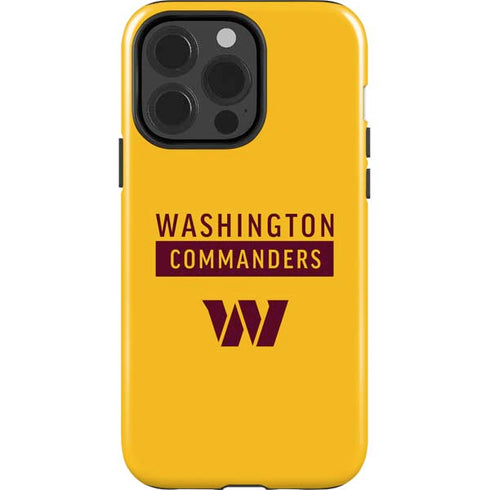 NFL Washington Commanders Yellow iPhone 15 Pro Impact Case