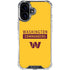 NFL Washington Commanders Yellow iPhone 16 Clear Case