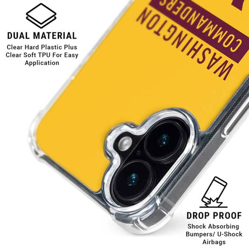 NFL Washington Commanders Yellow iPhone 16 MagSafe Case