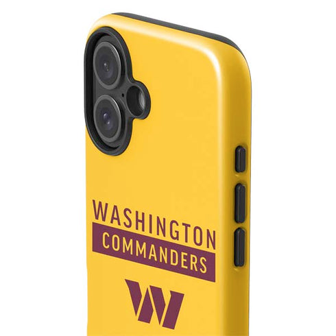 NFL Washington Commanders Yellow iPhone 16 Plus Impact Case