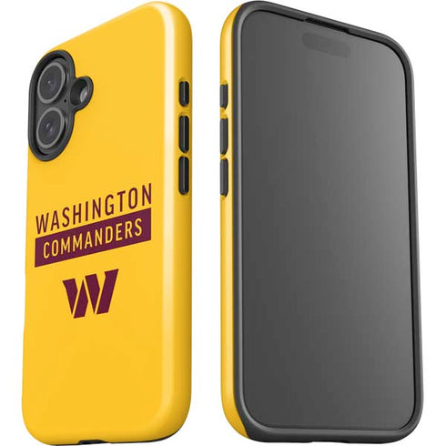 NFL Washington Commanders Yellow iPhone 16 Plus Impact Case