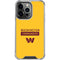 NFL Washington Commanders Yellow iPhone 16 Pro Clear Case