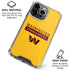 NFL Washington Commanders Yellow iPhone 16 Pro Clear Case