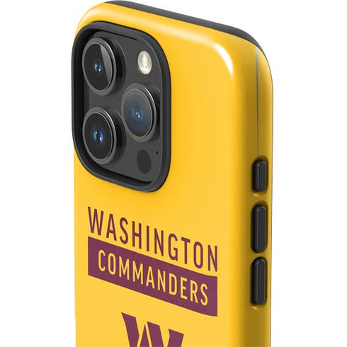 NFL Washington Commanders Yellow iPhone 16 Pro Max Impact Case
