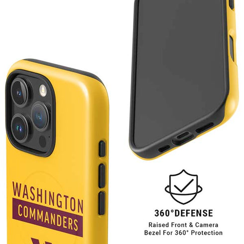 NFL Washington Commanders Yellow iPhone 16 Pro Max Magsafe Impact Case