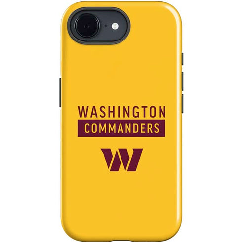 NFL Washington Commanders Yellow iPhone 16e Impact Case