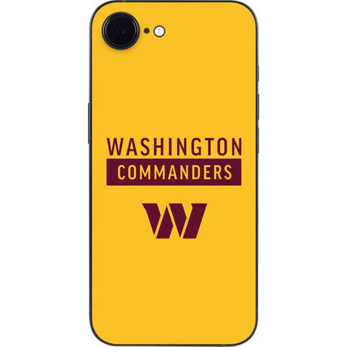 NFL Washington Commanders Yellow iPhone 16e Skin