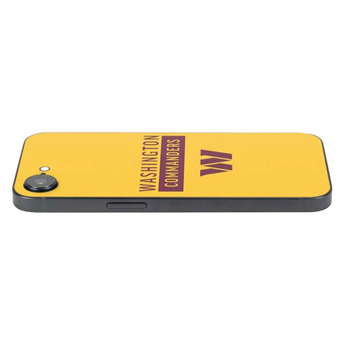NFL Washington Commanders Yellow iPhone 16e Skin