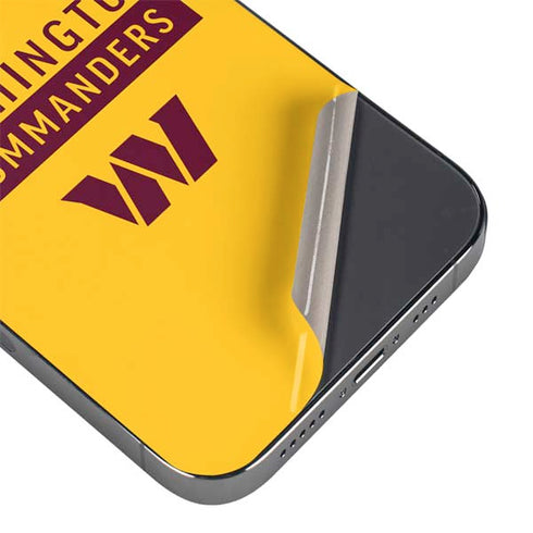 NFL Washington Commanders Yellow iPhone 16e Skin
