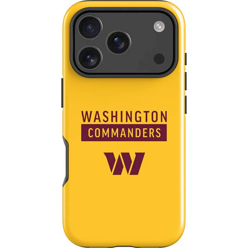 NFL Washington Commanders Yellow iPhone 18 Pro Impact Case