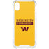 NFL Washington Commanders Yellow iPhone XS Clear Case