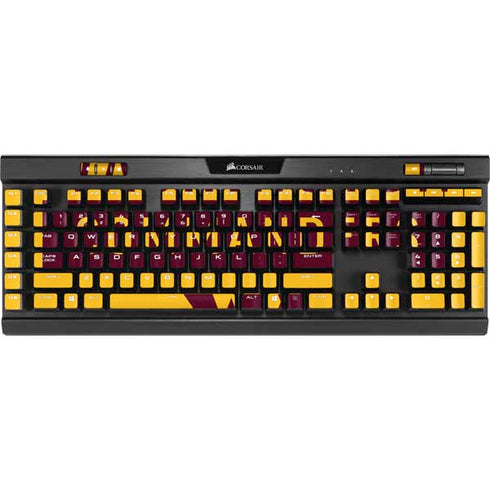 NFL Washington Commanders Yellow K95 RGB PLATINUM Mechanical Gaming Keyboard Skin