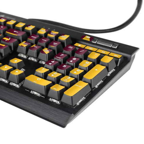 NFL Washington Commanders Yellow K95 RGB PLATINUM Mechanical Gaming Keyboard Skin