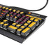 NFL Washington Commanders Yellow K95 RGB PLATINUM Mechanical Gaming Keyboard Skin