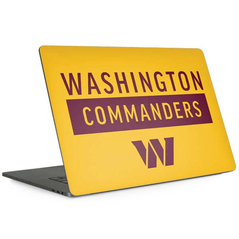 NFL Washington Commanders Yellow MacBook Skins