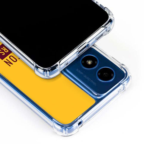 NFL Washington Commanders Yellow Moto G 5G (2024) Clear Case