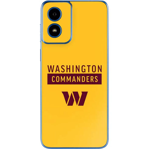 NFL Washington Commanders Yellow Moto G Play 4G (2024) Skin