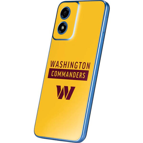 NFL Washington Commanders Yellow Moto G Play 4G (2024) Skin