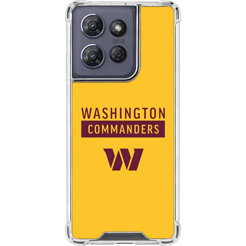 NFL Washington Commanders Yellow Moto G Play 5G (2025) Clear Case
