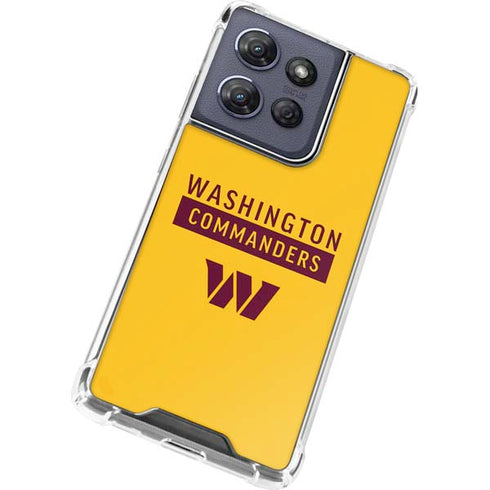 NFL Washington Commanders Yellow Moto G Play 5G (2025) Clear Case