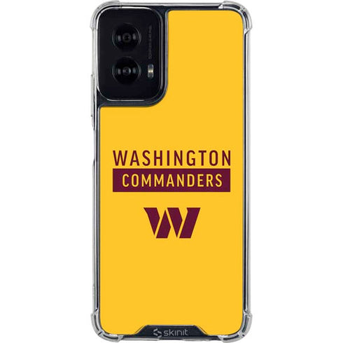 NFL Washington Commanders Yellow Moto G Power 5G (2024) Clear Case