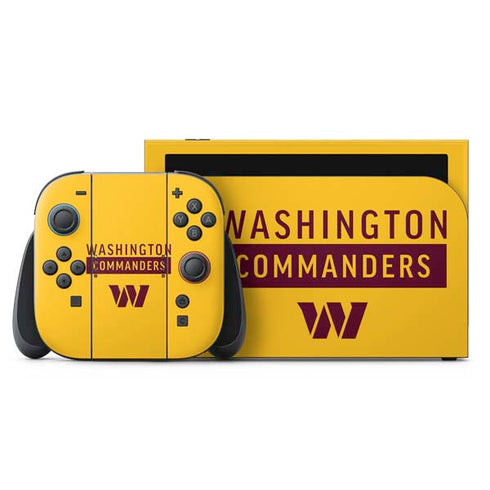 NFL Washington Commanders Yellow Nintendo Skins