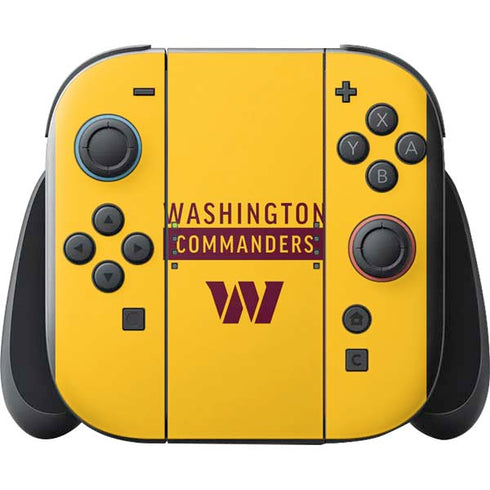 NFL Washington Commanders Yellow Nintendo Switch 2 (2025) with Joy-Con Skin