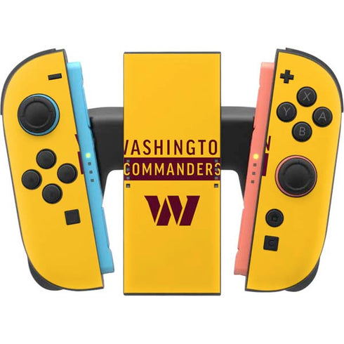 NFL Washington Commanders Yellow Nintendo Switch 2 (2025) Joy-Con Controller Skin