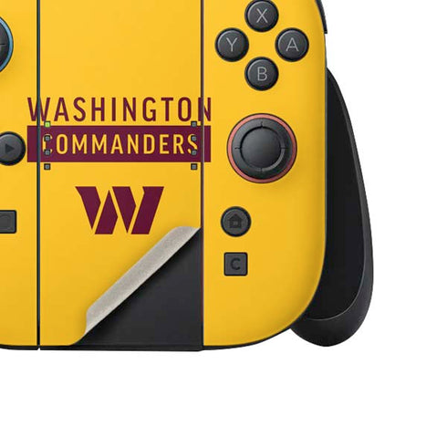 NFL Washington Commanders Yellow Nintendo Switch 2 (2025) Joy-Con Controller Skin