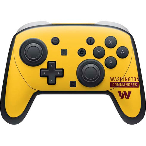 NFL Washington Commanders Yellow Nintendo Switch 2 (2025) Pro Controller Skin