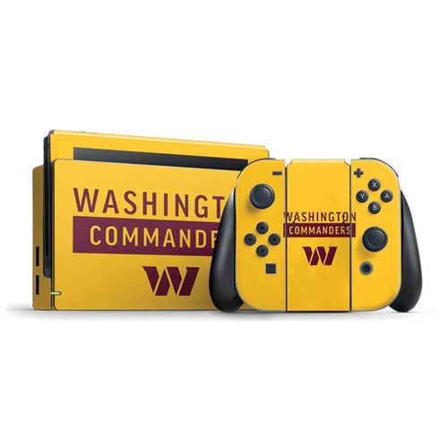 NFL Washington Commanders Yellow Nintendo Skins