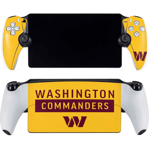 NFL Washington Commanders Yellow PlayStation Portal Remote Player Skin