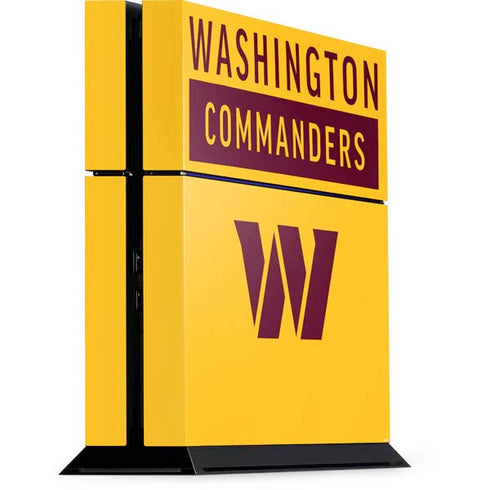 NFL Washington Commanders Yellow PlayStation PS4 Skins