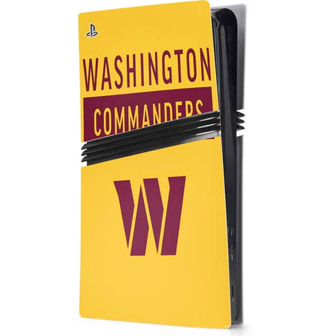 NFL Washington Commanders Yellow PlayStation PS5 Skins