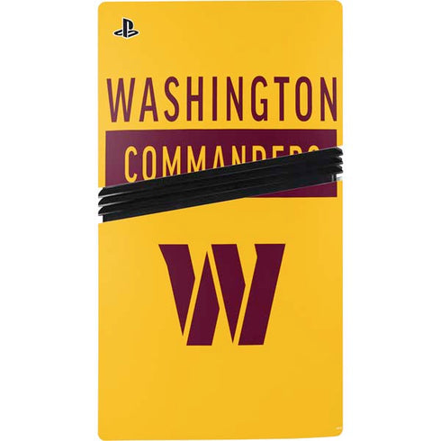 NFL Washington Commanders Yellow PS5 Pro Console Skin
