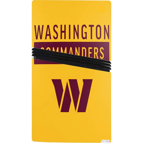 NFL Washington Commanders Yellow PS5 Pro Console Skin