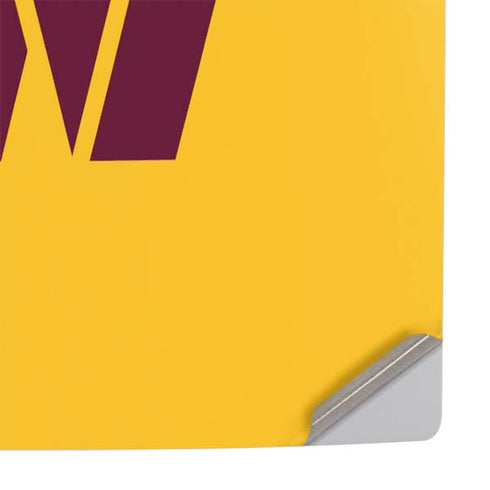 NFL Washington Commanders Yellow PS5 Pro Console Skin