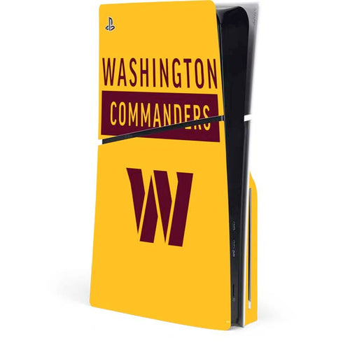 NFL Washington Commanders Yellow PlayStation PS5 Skins